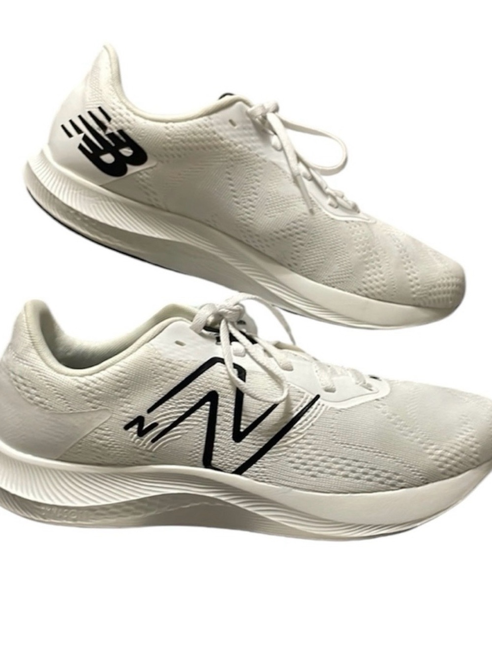 Balance White and Black New Balance Running Sneakers